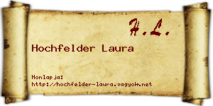 Hochfelder Laura névjegykártya